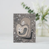 Carte Postale Attendre Un Bébé (Debout devant)