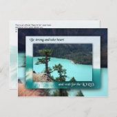 Carte Postale Attends l'Eternel (Devant / Derrière)