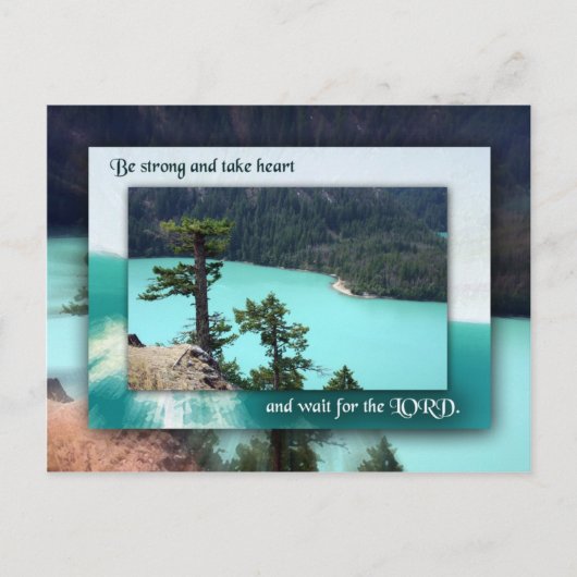 Carte Postale Attends l'Eternel (Devant)