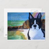 Carte Postale Attente Au Pont (Devant / Derrière)