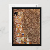 Carte Postale Attente d'une belle femme (Devant / Derrière)