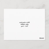 Carte Postale Attente d'une table (Dos)