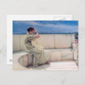 Carte Postale Attentes de Lawrence Alma Tadema (Devant / Derrière)