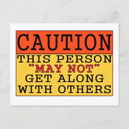 Carte Postale Attention (Devant)