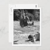 Carte Postale attention ! (Devant / Derrière)