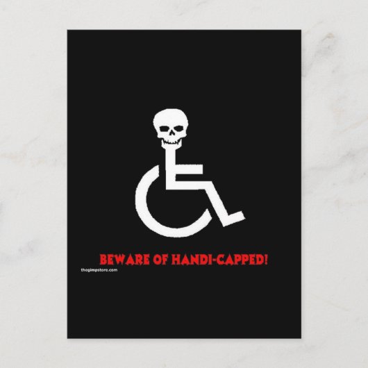 Carte Postale Attention (Devant)