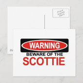 Carte Postale Attention À L'Ecosse (Devant / Derrière)