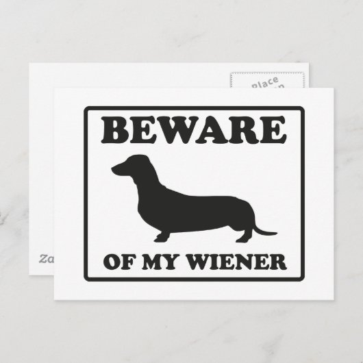 Carte Postale Attention À Mon Écran (Devant / Derrière)