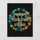 Carte Postale Attention à votre propre utérus (Devant)