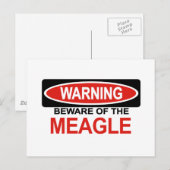 Carte Postale Attention Au Meagle (Devant / Derrière)