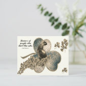 Carte Postale Attention aux gens qui n'aiment pas les chats (Debout devant)