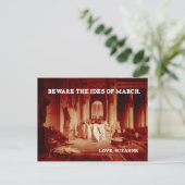 Carte Postale Attention aux Ides de mars (Debout devant)