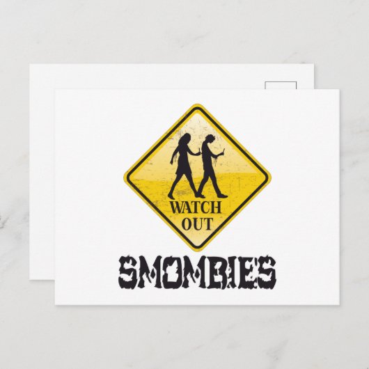 Carte Postale Attention aux mombies (Devant / Derrière)