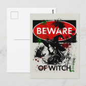Carte Postale Attention aux signes sorciers (Devant / Derrière)