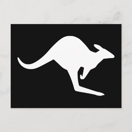 Carte Postale Attention Kangaroo (Devant)