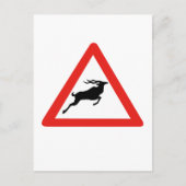 Carte Postale Attention Kudus, signalisation, Afrique du Sud (Devant)