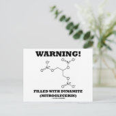 Carte Postale Attention! Rempli De Dynamite (Nitroglycérine) (Debout devant)