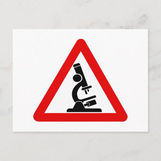 Carte Postale Attention : SCIENCE ! (Devant)