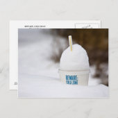 CARTE POSTALE ATTENTION : ZONE FROIDE (Devant / Derrière)