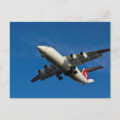 Carte Postale atterrissage d'avion à réaction (Devant)