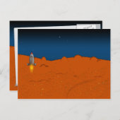 Carte Postale atterrissage de mars (Devant / Derrière)