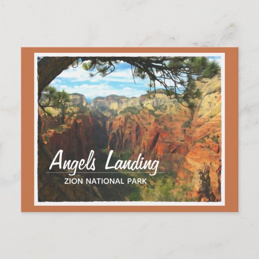 Carte Postale Atterrissage des anges dans le parc national de Si (Devant)