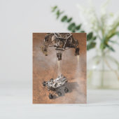 Carte Postale Atterrissage du Rover Curiosity sur la surface mar (Debout devant)