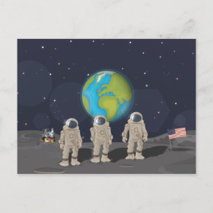 Carte Postale Atterrissages lunaires