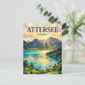 Carte Postale Attersee Autriche (Debout devant)