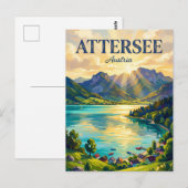 Carte Postale Attersee Autriche (Devant / Derrière)