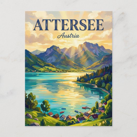Carte Postale Attersee Autriche (Devant)