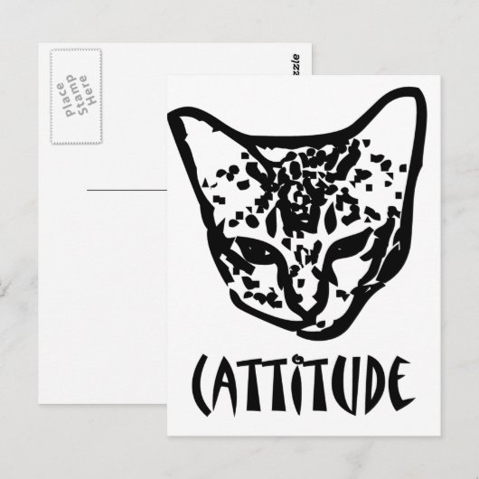 Carte Postale attitude (Devant / Derrière)