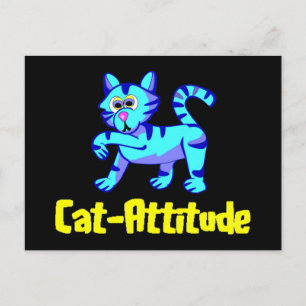 Carte Postale Attitude de chat
