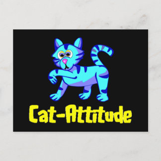 Carte Postale Attitude de chat