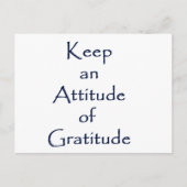 Carte Postale Attitude de gratitude (Devant)