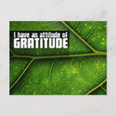 Carte Postale "Attitude de gratitude" Motivation Affirmation (Devant)