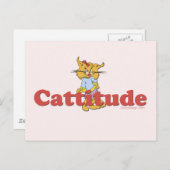Carte Postale Attitude du chat (Devant / Derrière)