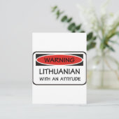 Carte Postale Attitude lituanienne (Debout devant)
