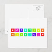 Carte Postale attitude positive (Devant / Derrière)