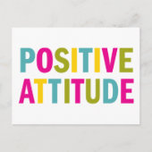 Carte Postale Attitude positive dans les couleurs vives (Devant)