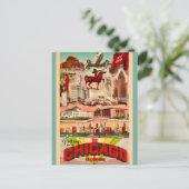 Carte Postale Attractions rétro de Chicago  (Debout devant)