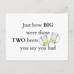 Carte Postale Attrape la plaisanterie, combien grand.