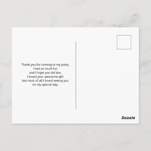 Carte Postale Attrape-rêves Bleu avec Plumes Boho Merci (Dos)