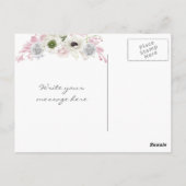 Carte Postale Attrape-rêves tribal boho plumes fleurs natif (Dos)