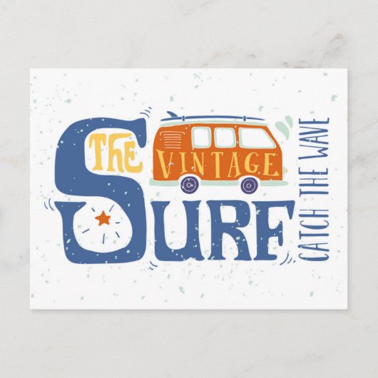 Carte Postale Attraper L'Affiche De La Vague (Devant)