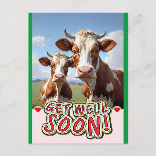 Carte Postale attraper les vaches bientôt (Devant)
