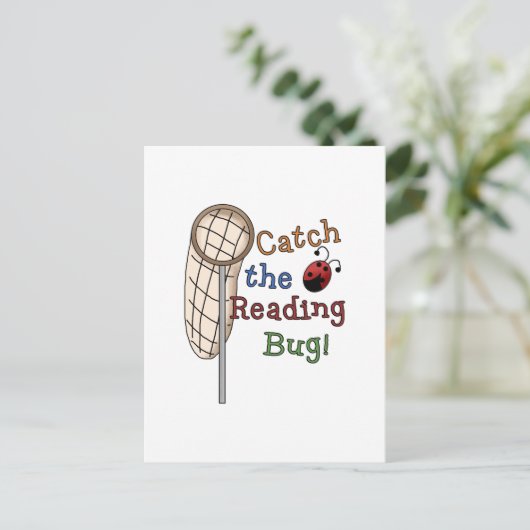 Carte Postale Attrapez les tee-shirts et les cadeaux pour le Bug (Debout devant)