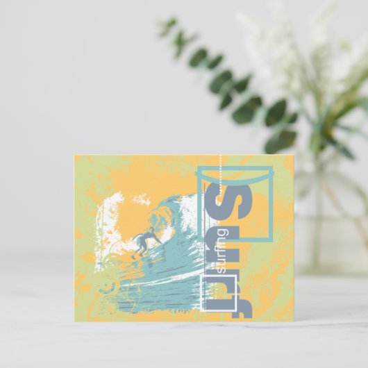 Carte Postale Attrapez une vague Surf T-shirts et cadeaux (Debout devant)