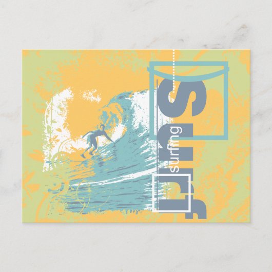 Carte Postale Attrapez une vague Surf T-shirts et cadeaux (Devant)