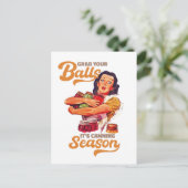 Carte Postale Attrapez vos boules, sa saison de canne, attrapez- (Debout devant)